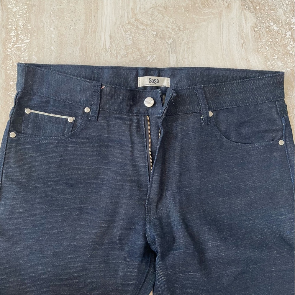 SOSO Custom Made Jeans (Designed in Sweden) ~35”W Waist ~32” Inseam